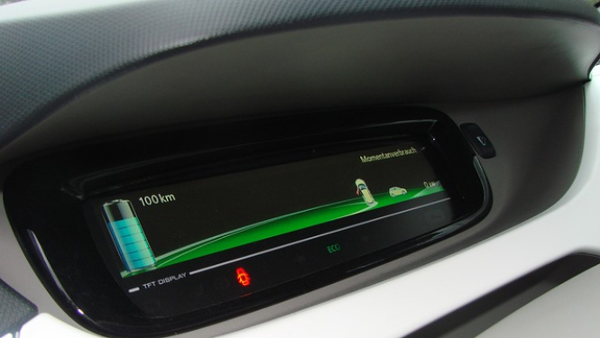 Elektroauto panelis
