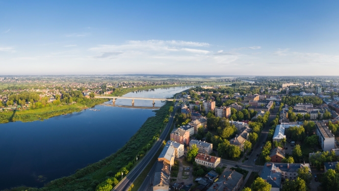 Attēls ar Daugavas panorāmu