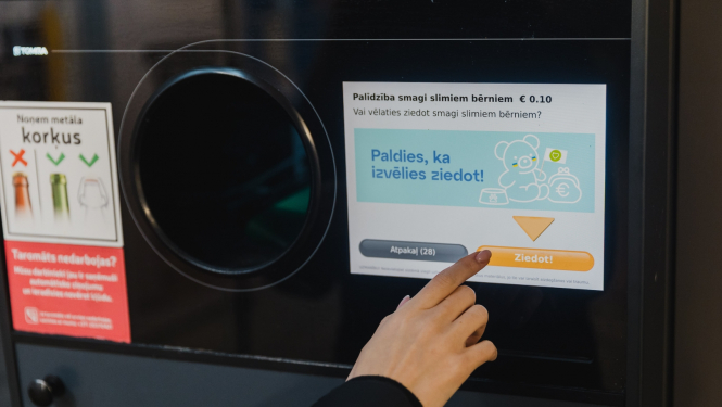 Depozīta iepakojuma nodošanas automāts