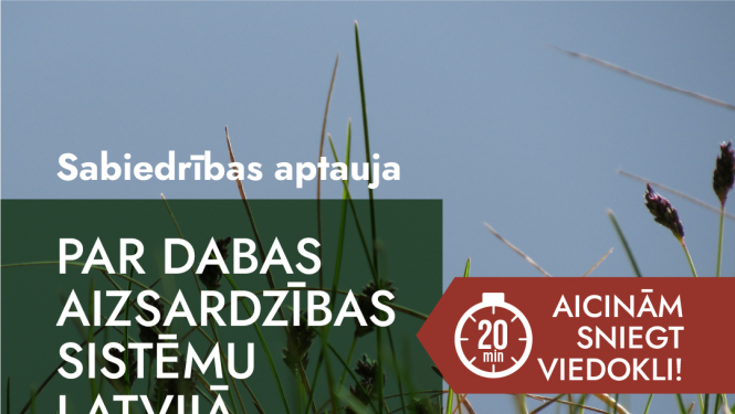 Sabiedrības aptaujas plakāts