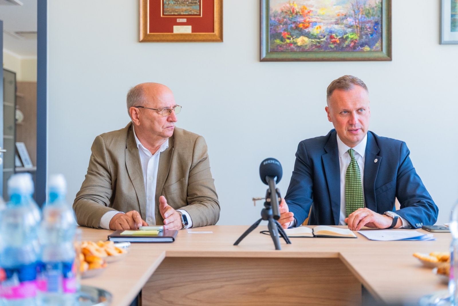 Ministrs Edgars Tavars un Aizkraukles novada domes priekšsēdētāju