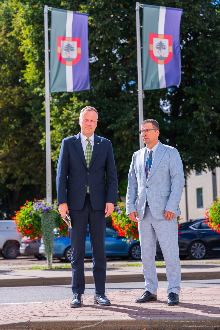 Ministrs Edgars Tavars un Jēkabpils novada domes priekšsēdētājs