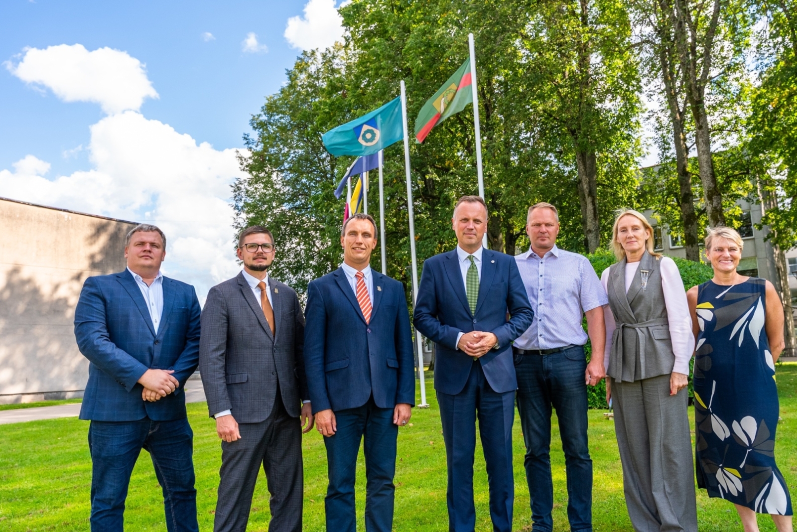 Ministra Edgars Tavars, VARAM vadība un Talsu novada domes pārstāvji