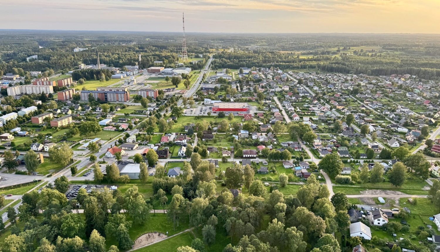 Valmieras novads - skats no augšas