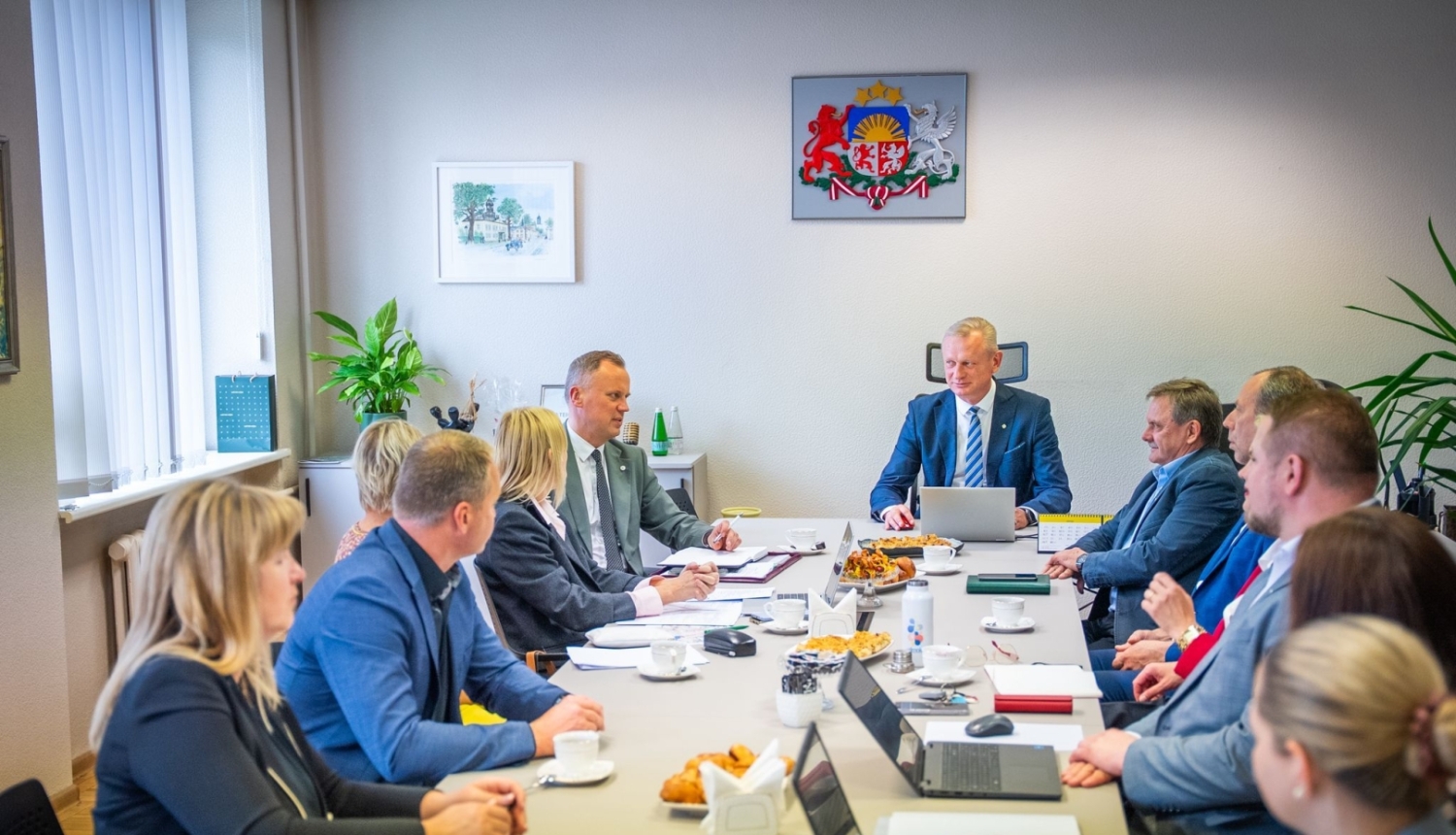 Ministrs Edgars Tavars vizītē Bauskas novadā