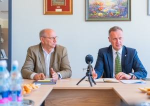 Ministrs Edgars Tavars un Aizkraukles novada domes priekšsēdētāju