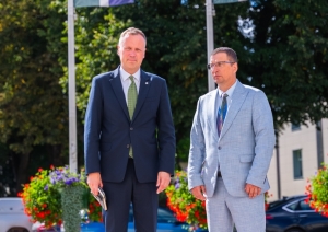 Ministrs Edgars Tavars un Jēkabpils novada domes priekšsēdētājs