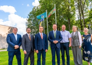 Ministra Edgars Tavars, VARAM vadība un Talsu novada domes pārstāvji