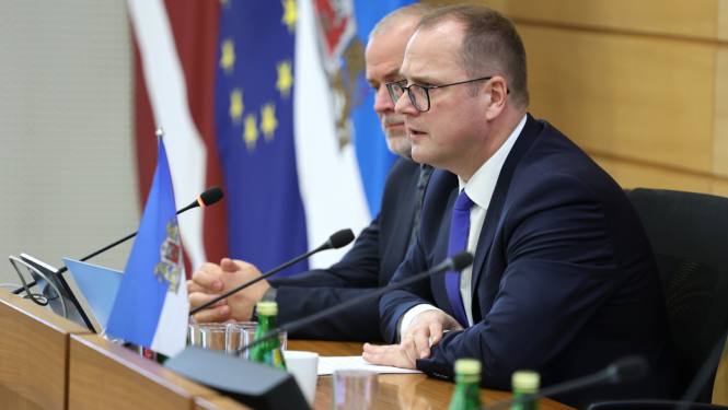 Ministrs Raimonds Čudars sniedz uzrunu