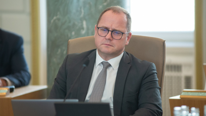 Ministrs Raimonds Čudars Ministru Kabineta sēdē