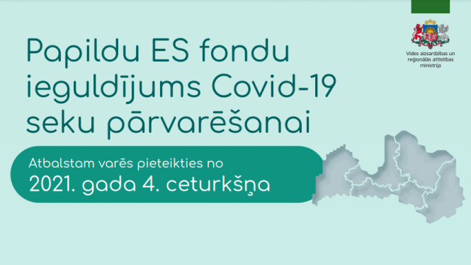 Papildu ES fondu ieguldījums Covid-19 seku pārvarēšanai