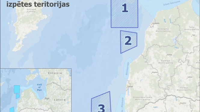 Projekta LIFE izpētes teritorijas