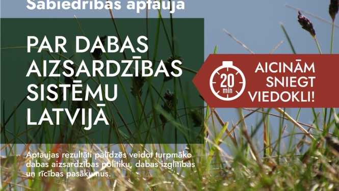 Sabiedrības aptaujas plakāts