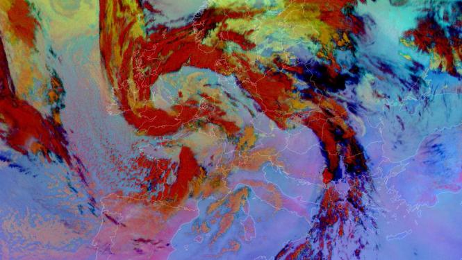 EUMETSAT satelītattēls