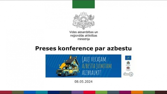 Preses konference par azbestu