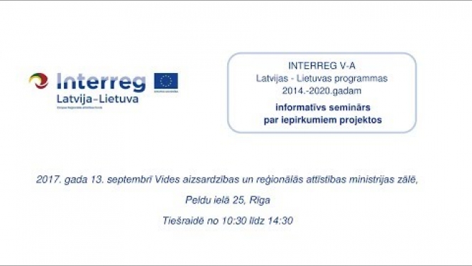 Informatīvs seminārs par iepirkumiem projektos 13.09.2017.