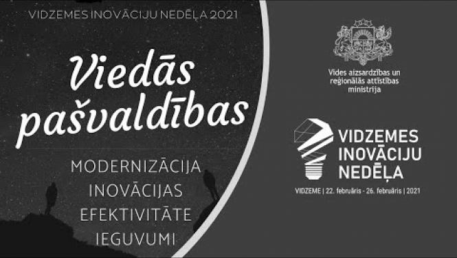 Tiešsaites sanāksme: "Vidzemes inovāciju nedēļa - Viedās pašvaldības" 23.02.2021.