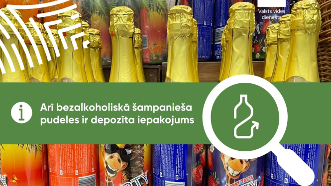 Bezalkoholiskās šampanieša pudeles