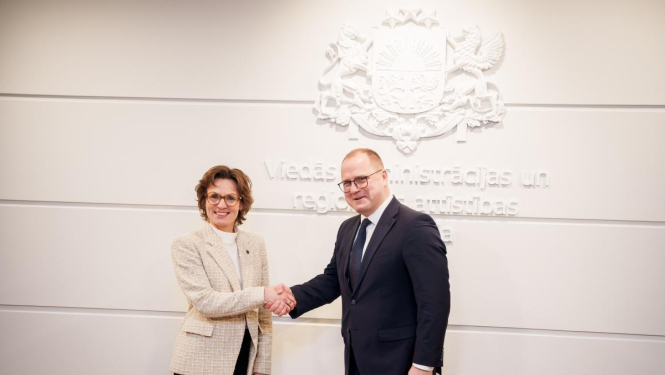 VARAM ministrs Raimonds Čudars ar ES komisāri pārrunā sadarbību dabas atjaunošanā un vienkāršāku vides pārvaldību 