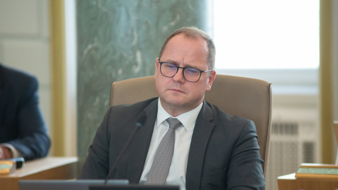 Ministrs Raimonds Čudars Ministru Kabineta sēdē