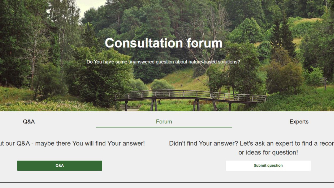 LIFE LATESTadapt projekta ietvaros izveidots konsultāciju forums, attēls no foruma lapas