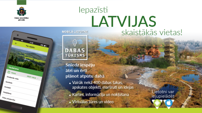 Lietotne Dabas tūrisms