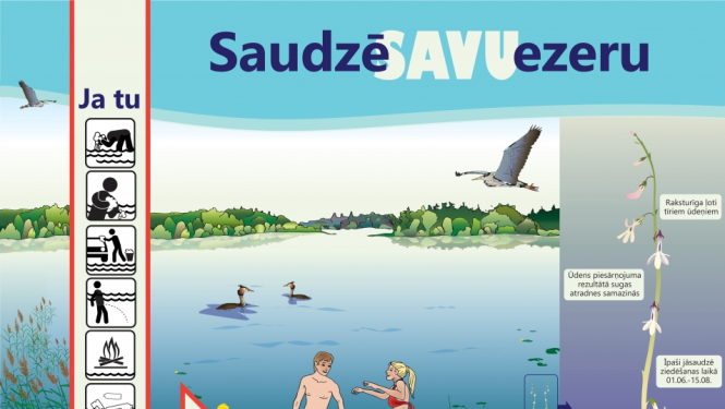 saudzē ezeru infografika