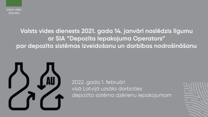 VVD noslēdz līgumu ar SIA Depozīta iepakojuma operators