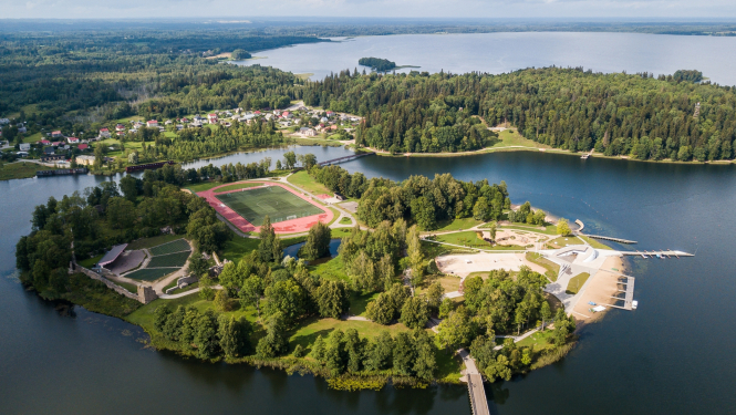 Alūksne no putna lidojuma