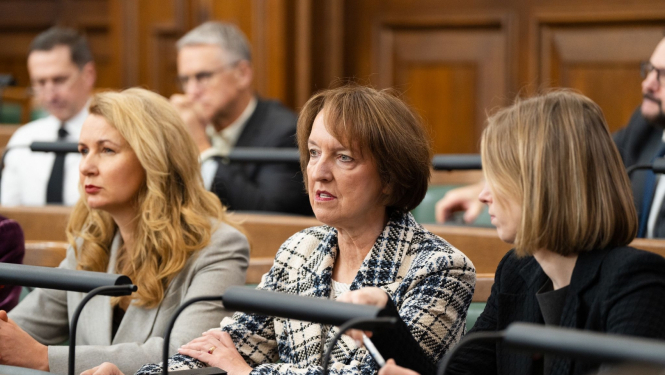 Ministre Inga Bērziņa Saeimā