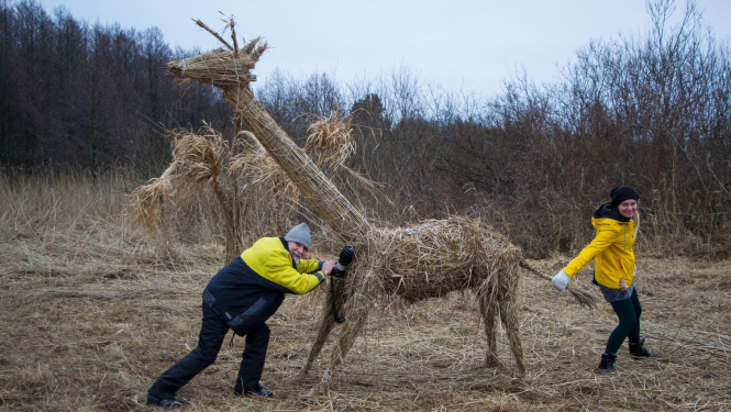 Niedru festivāla skulptūra