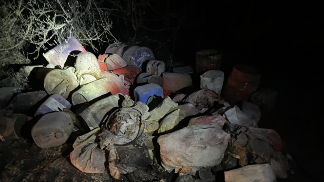 atrastās, izgāstās vielas