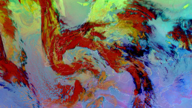EUMETSAT satelītattēls