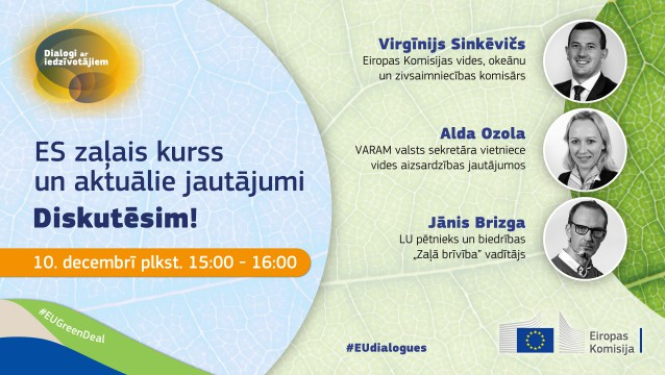 ES zaļais kurs. Informatīvs plakāts.