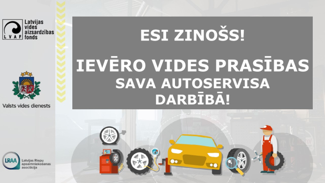 Vizuālis - Ievēro vides prasības sava autoservisa darbībā