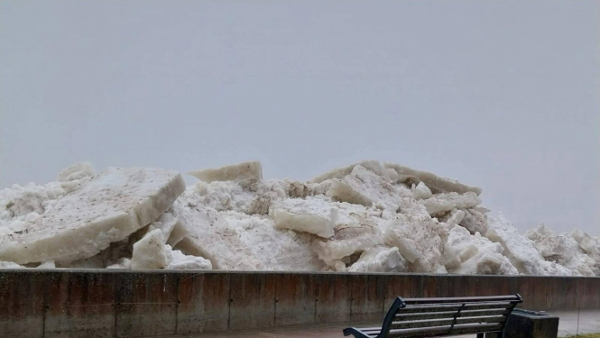 ledus krāvums Pļaviņās 2024.gads