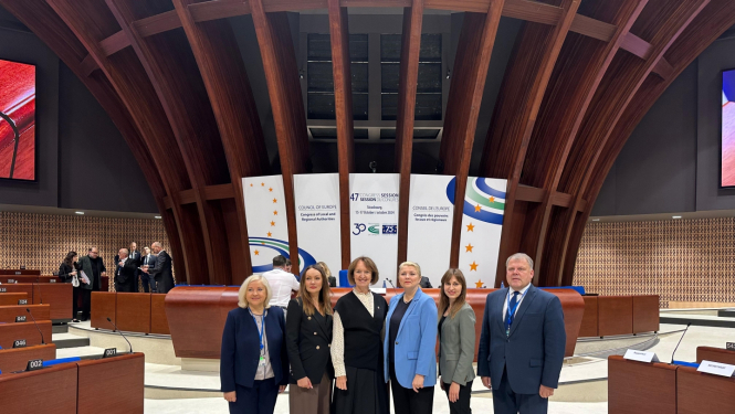 Delegācijas dalībnieku kopbilde