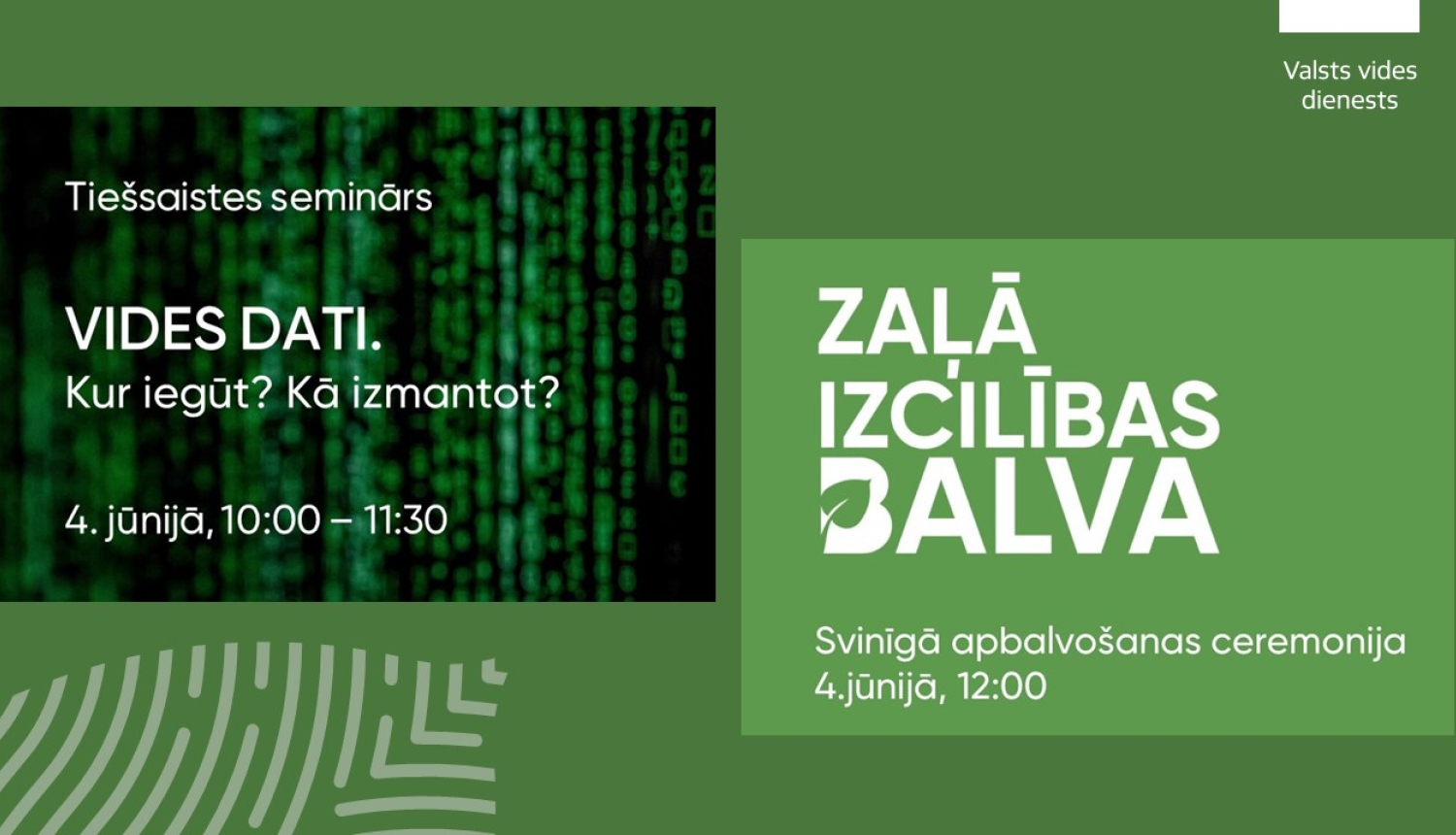 Afiša: Zaļā izglītības balva