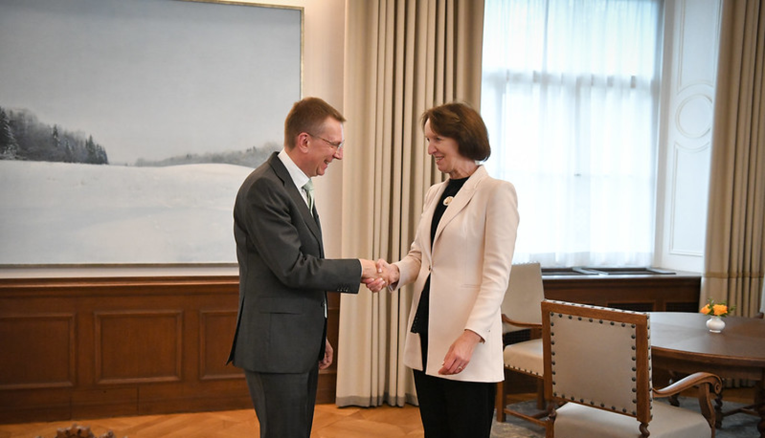 Ministre Inga Bērziņa ar Valsts prezidentu