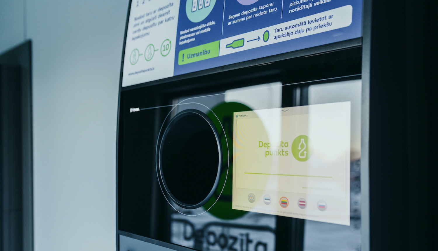 Depozīta iepakojuma nodošanas punkts - taromāts