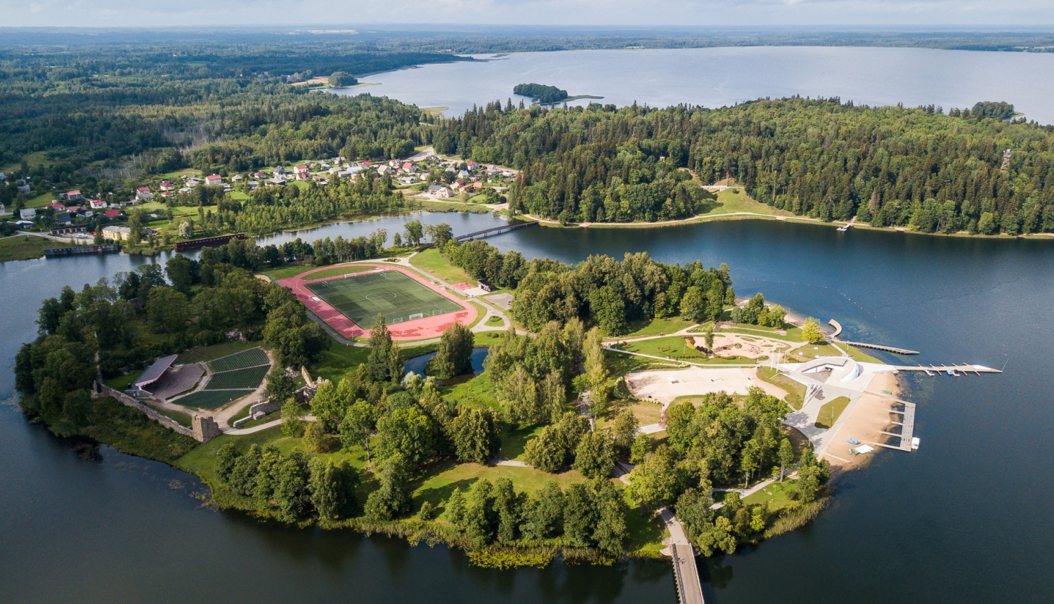 Alūksne no putna lidojuma