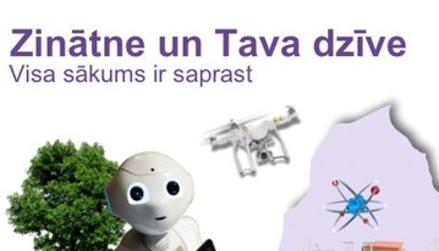 Kampaņas plakāts - Latvijas kontūra un gaisa baloni