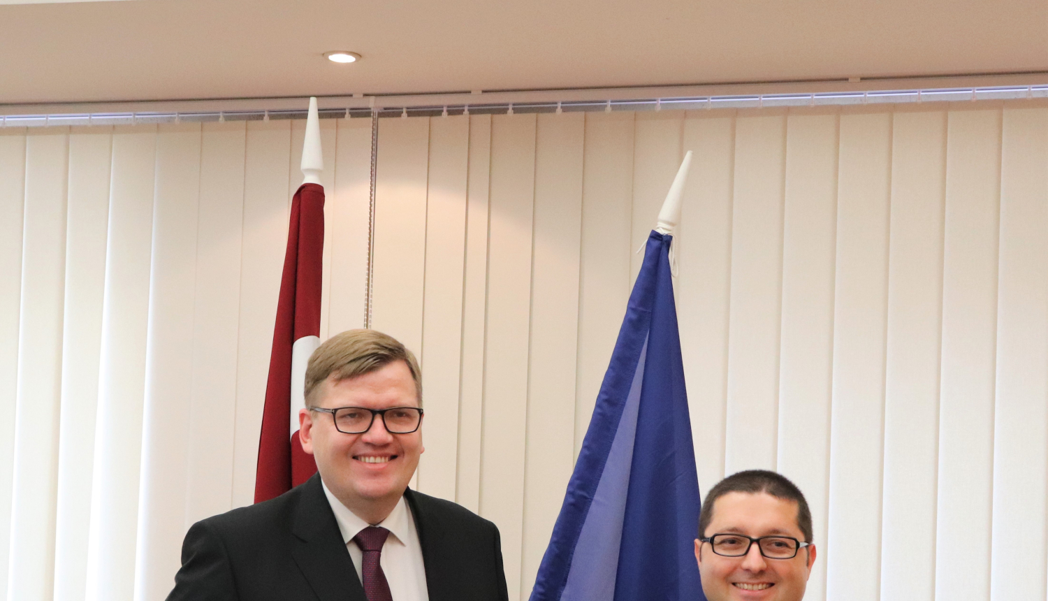 Juris Pūce ar Moldovas vēstnieku Latvijā