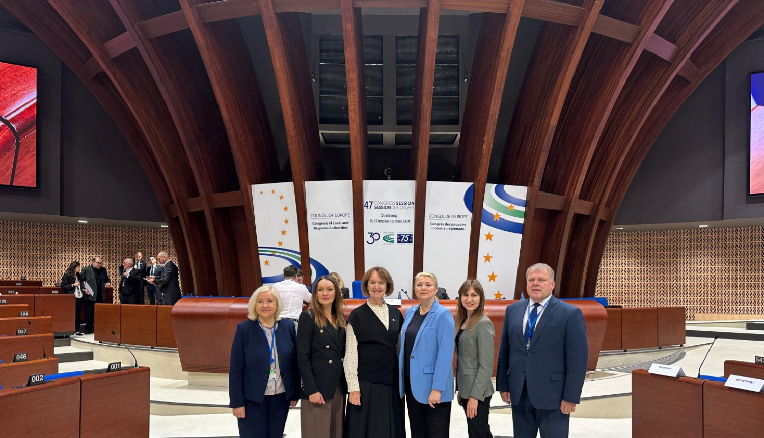 Delegācijas dalībnieku kopbilde