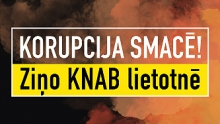Korupcija smacē - ziņo KNAB lietotnē baneris
