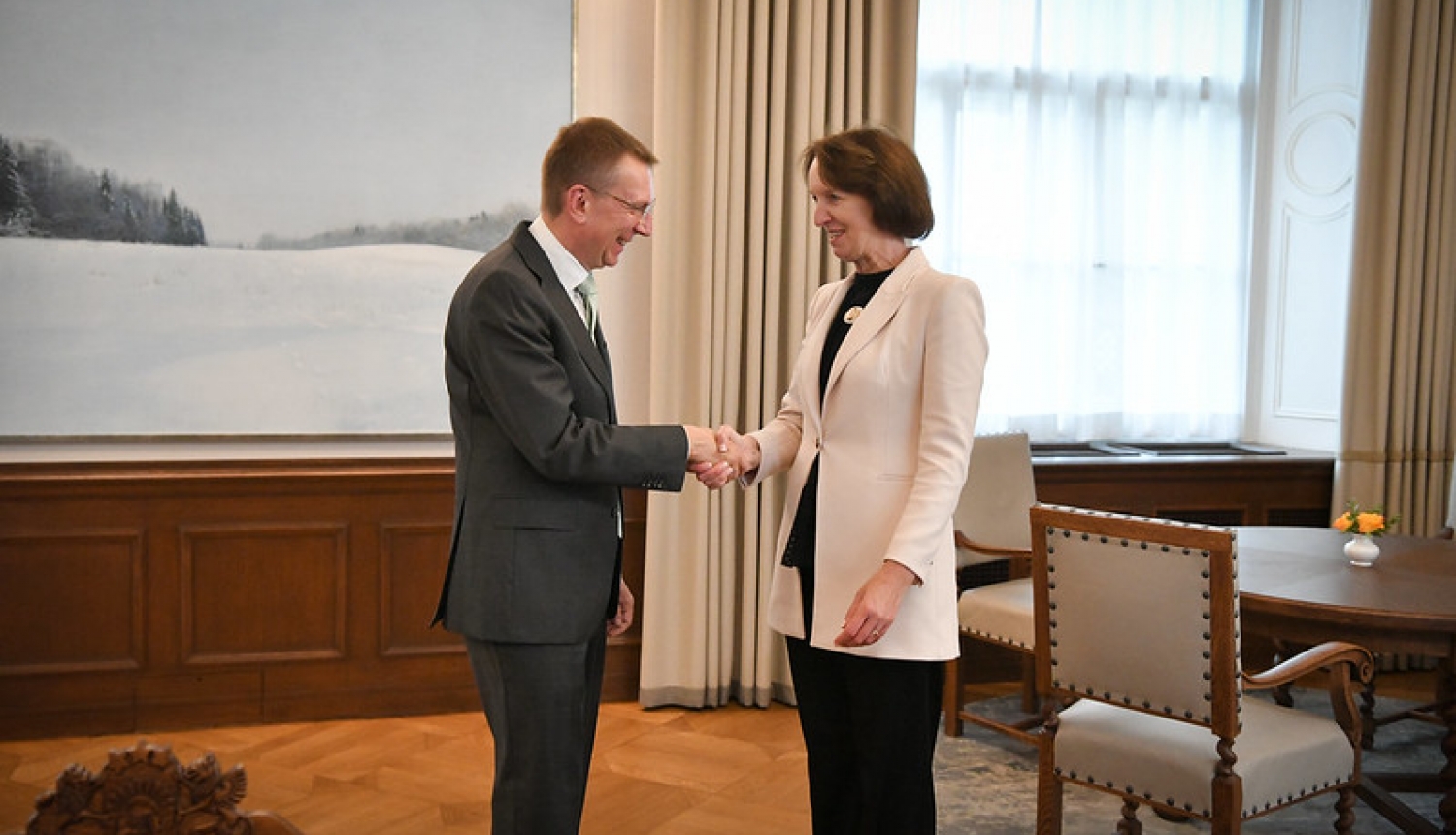 Ministre Inga Bērziņa ar Valsts prezidentu