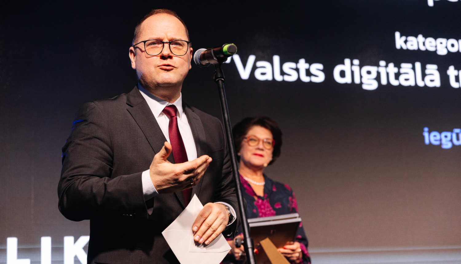 Ministrs Raimonds Čudars atklāj ceremoniju