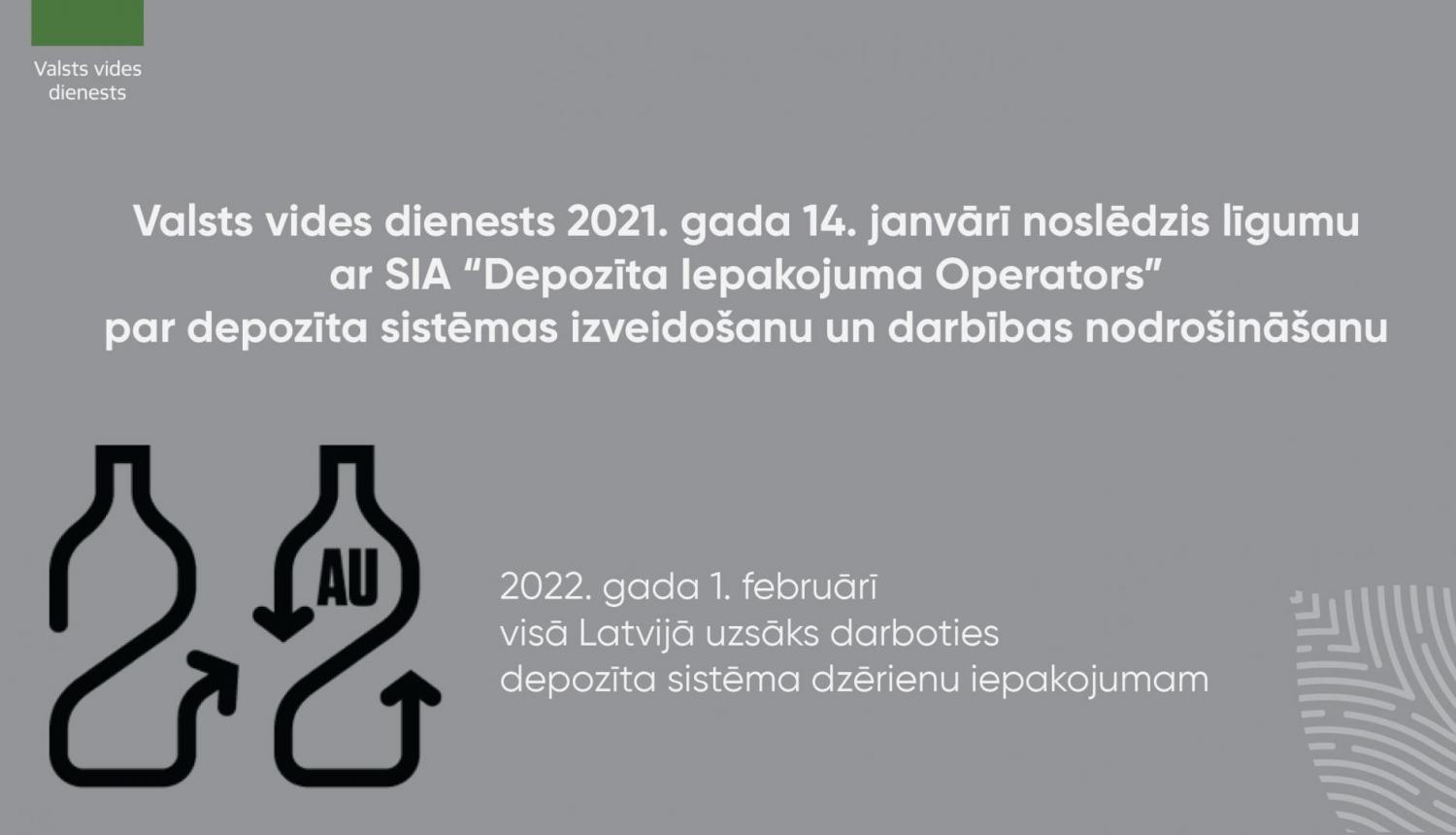 VVD noslēdz līgumu ar SIA Depozīta iepakojuma operators