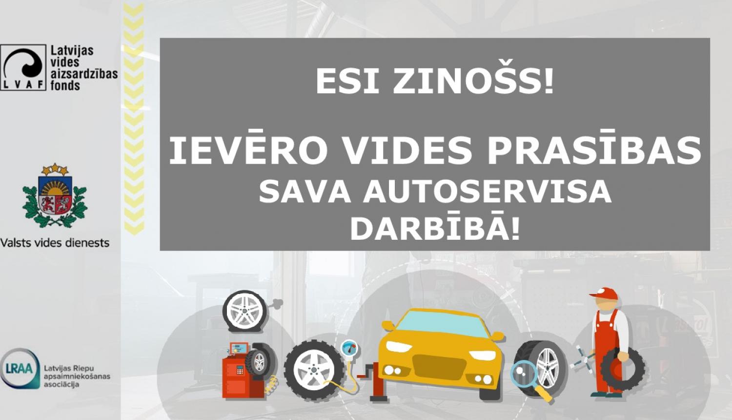 Vizuālis - Ievēro vides prasības sava autoservisa darbībā